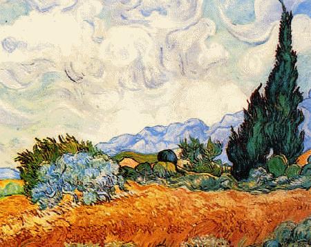 Vincent Van Gogh Wheat Field With Cypresses China oil painting art